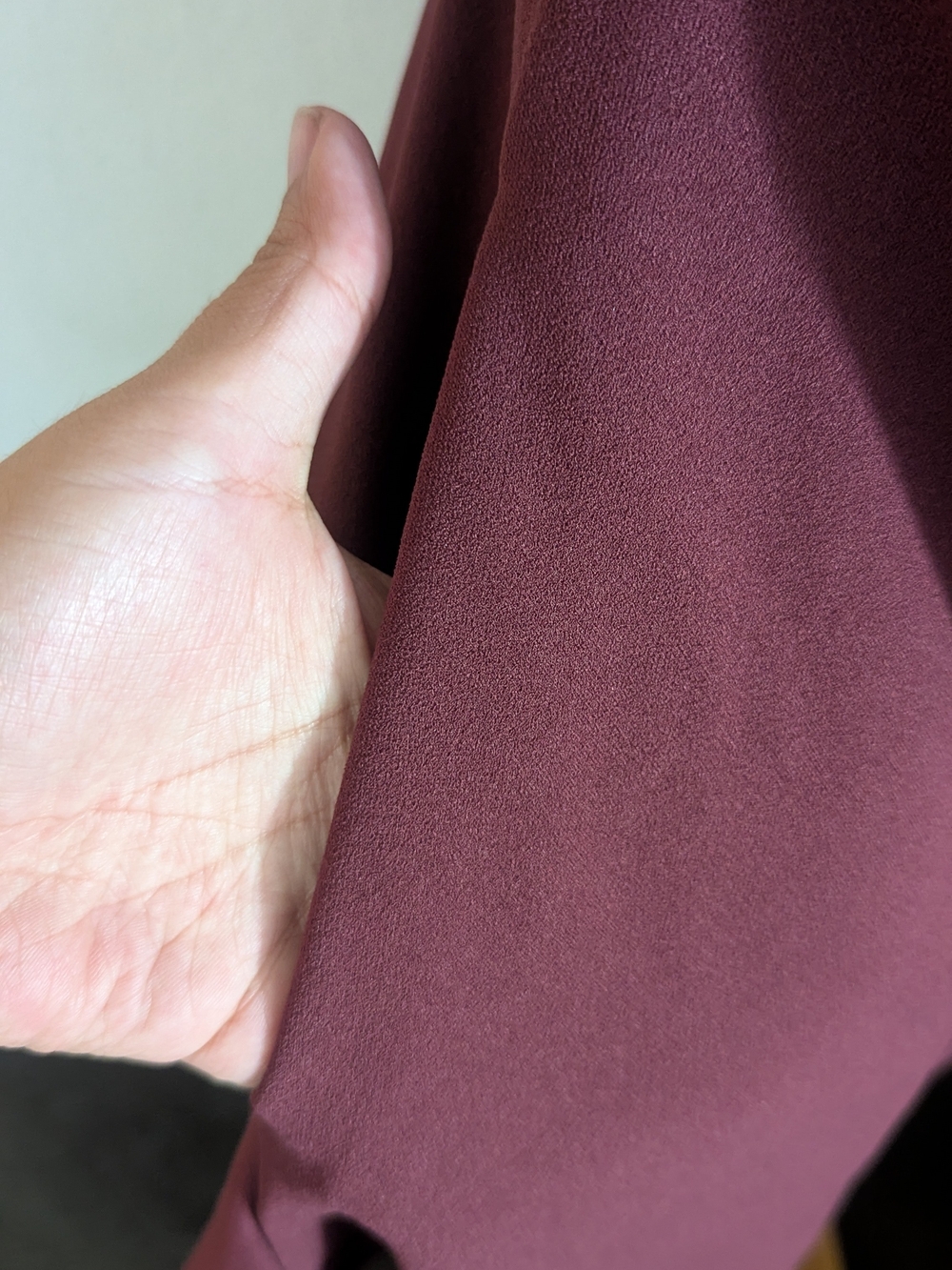 Mi Ami Francesca’s Burgundy Tie Shoulder Skater Mini Dress Size S - Picture 3 of 7